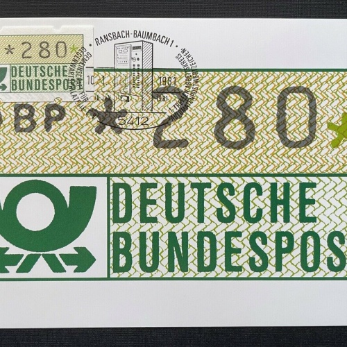 Brief Bundespost Ransbach Baumbach 1981 Deutschland ca.14,7x10,5cm 410327