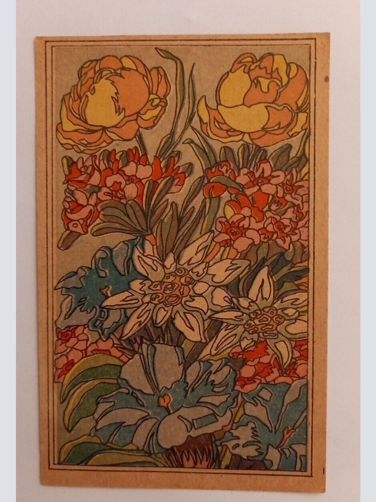 Künstlerkarte Blumenstrauß 600646A gr