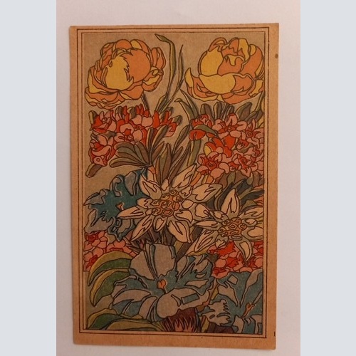 Künstlerkarte Blumenstrauß 600646A gr D