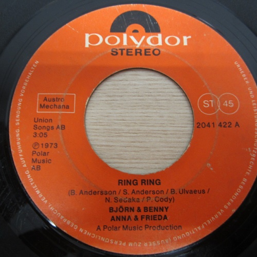 Single /   Björn + Benny + Anna + Frieda* ?– Ring Ring  / AUT PRESS / RAR /