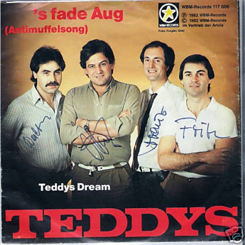 Single / TEDDYS / AUSTRIA / MIT AUTOGRAMM / RARITÄT /