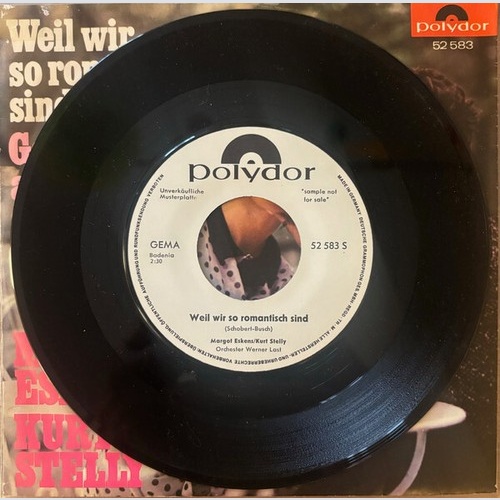 Margot Eskens, Kurt Stelly - Weil Wir So Romantisch Sind (7", Single, Mono, P...