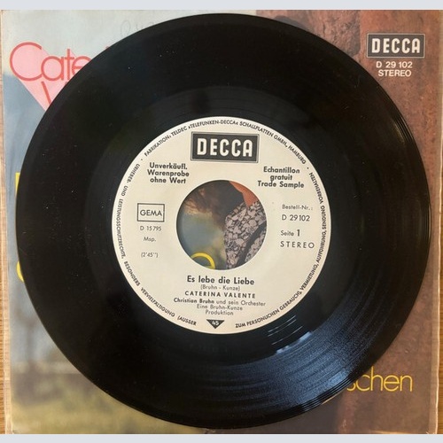 Caterina Valente - Es Lebe Die Liebe (7", Single, Promo)
