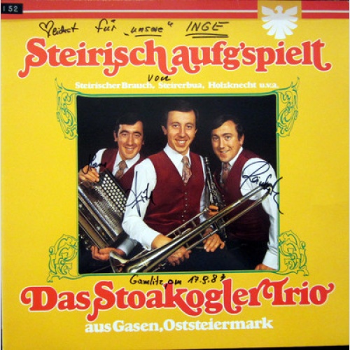 LP / DAS STOAKOGLER TRIO / MIT AUTOGRAMM / AUSTRIA / RARITÄT /