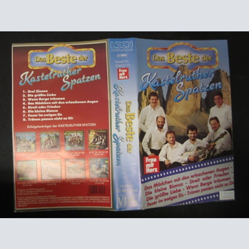 Video / KASTELRUTHER SPATZEN - DAS BESTE  / VHS / RAR /  FRAU MIT HERZ /