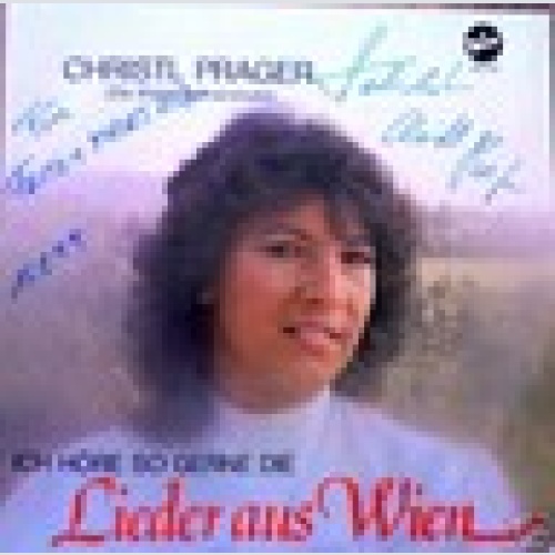 LP  / CHRISTL PRAGER  / MIT ORIG.AUTOGRAMM / SELTEN /