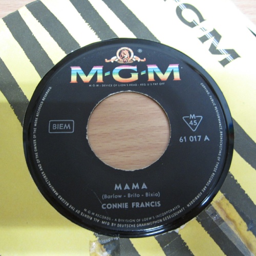 Single /  Connie Francis ?– Mama   /  DE Press / RAR /