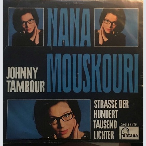 Nana Mouskouri - Johnny Tambour (7", Single, Mono, Promo)