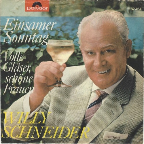 Willy Schneider - Einsamer Sonntag (7", Single, Promo)