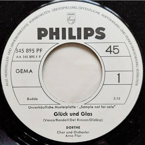 Dorthe* - Glück Und Glas / Darauf Fall' Ich Nicht Rein (7", Single, Promo)