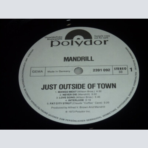 Mandrill - Just Outside Of Town (LP, Promo)