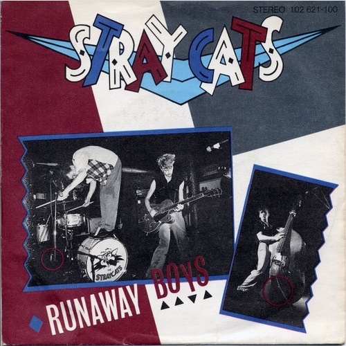 Stray Cats - Runaway Boys (7", Single)