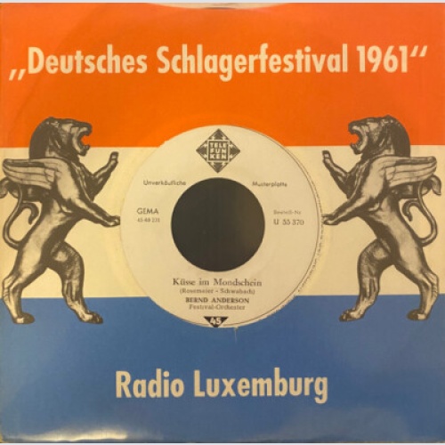 Bernd Anderson, Erika Berg, Penny Pipers Festival Orchester - Küsse Im Mondsc...