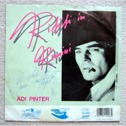 Single / ADI PINTER / AUSTRIA / MIT AUTOGRAMM / TOP RARITÄT /
