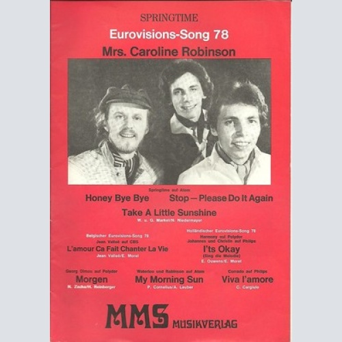 NOTENHEFT SPRINGTIME  / AUSTRIA / RARITÄT /