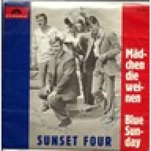 Single / SUNSET FOUR / MIT ORIG.AUTOGRAMM / FOTOS / AUSTRIA / RARITÄT / BEAT /