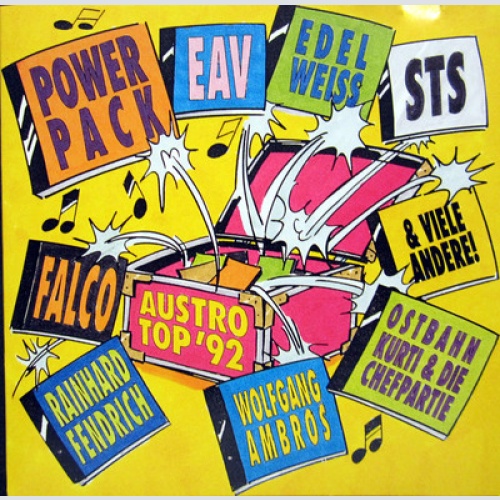 CD / AUSTRO-TOP 92 / STS / AMBROS / FENDRICH / EAV / OSTBAHN / FALCO / HIRSCH /