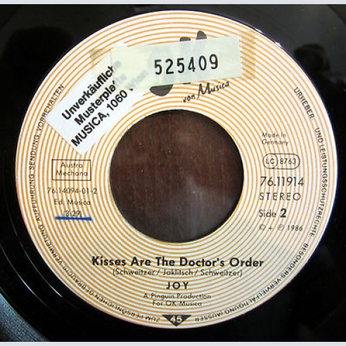 Single / JOY / MUSTERPLATTE / AUSTRIA / RARITÄT /