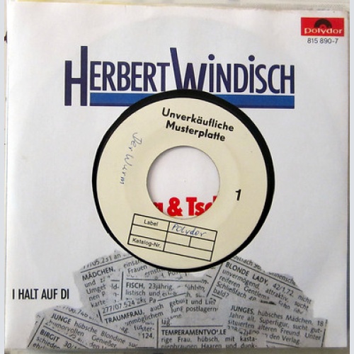 Single / HERBERT WINDISCH / AUSTRIA / RARITÄT / MUSTERPRESSUNG /