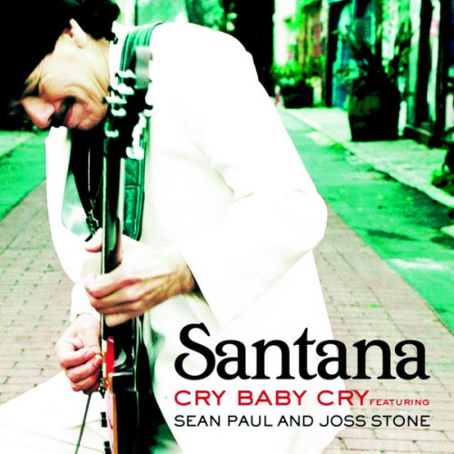 Santana featuring Sean Paul and Joss Stone - Cry Baby Cry (CD, Single, Promo)