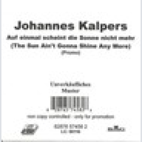 CD / JOHANNES KALPERS / PROMO / RARITÄT /