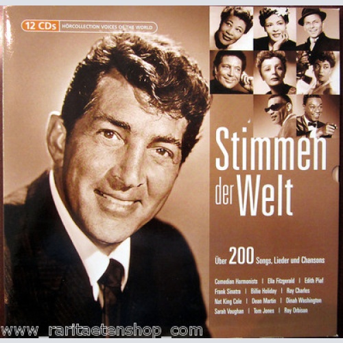 12 CDs / HÖRCOLLECTION VOICES OF THE WORLD / TOM JONES / DEAN MARTIN / PIAF /
