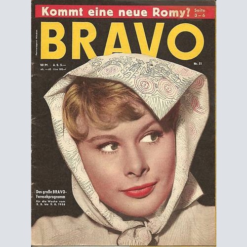 BRAVO 1958  / TOP RARITÄT / ROMY /