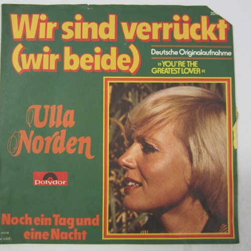 Single /  Ulla Norden – Wir Sind Verrückt (Wir Beide)   / AUT PRESS /