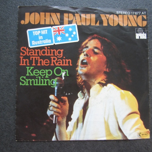 Single /John Paul Young – Standing In The Rain / Keep On Smiling / DE Press /