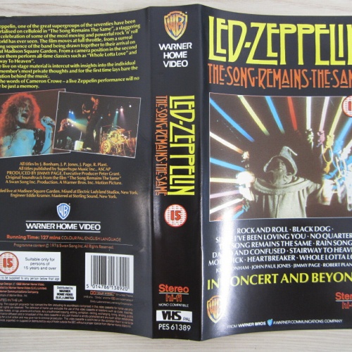Video VHS  / LED ZEPPELIN / IN CONCERT AND BEYOND / RARITÄT /