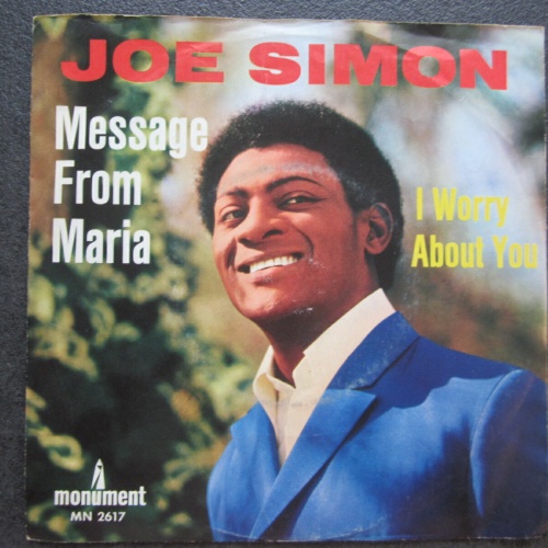 Single / Joe Simon – Message From Maria / I Worry About You / DE Press /