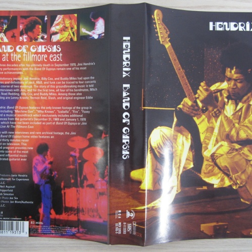 Video VHS  / JIMI HENDRIX / LIVE AT THE FILLMORE EAST / RARITÄT /