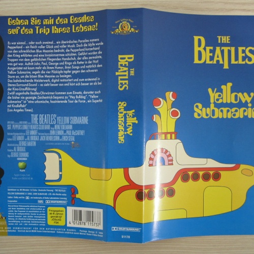 Video VHS  / THE BEATLES / YELLOW SUBMARINE / RARITÄT /