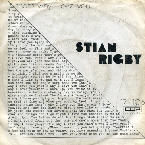 Stian Rigby - That's Why I Love You (7", Single)