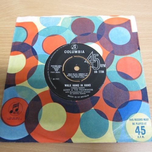 Single /   Gerry & The Pacemakers ?– Walk Hand In Hand / UK    Press /  RAR /