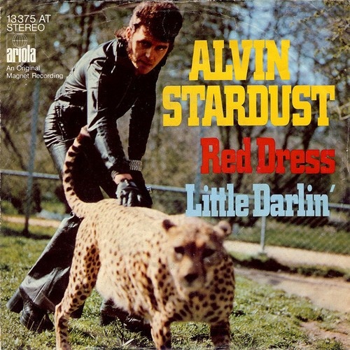 Alvin Stardust - Red Dress / Little Darlin' (7", Single)