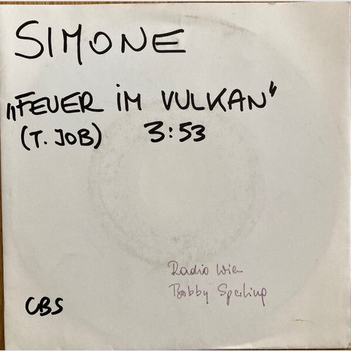 Simone (27) -  Feuer Im Vulkan (7", Single, TP)