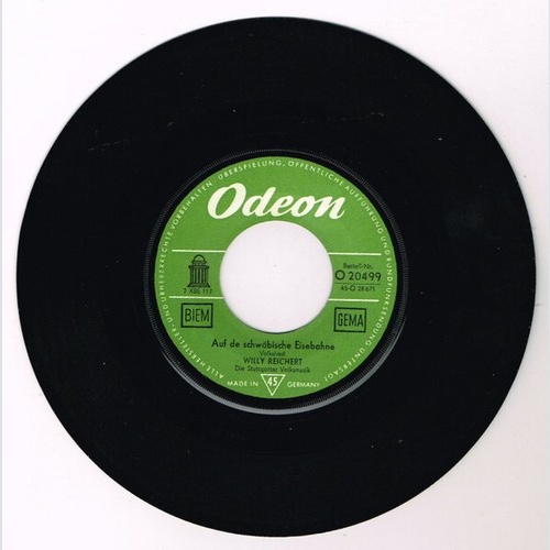 Willy Reichert - Auf De Schwäbische Eisebahne (7", Single)