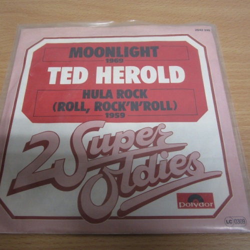 Single /  Ted Herold ?– Moonlight / Hula Rock    / DE   PRESS / RAR /