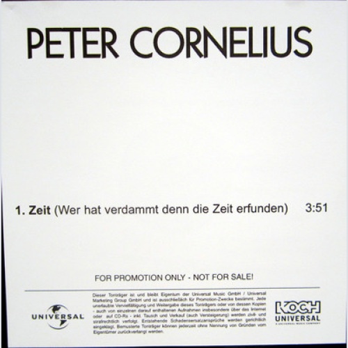 CD / PETER CORNELIUS / PROMO / AUSTRIA / RARITÄT /