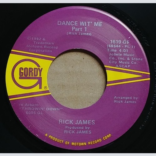 Rick James - Dance Wit' Me (7", Single)