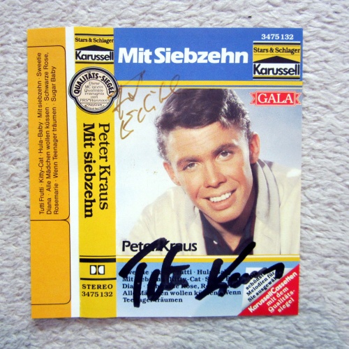 MC / PETER KRAUS / MIT AUTOGRAMM / AUSTRIA / RARITÄT / MIT SIEBZEHN /