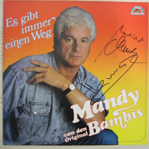 LP / MANDY UND DIE ORIGINAL BAMBIS / MIT AUTOGRAMM / ES GIBT IMMER EINEN WEG /