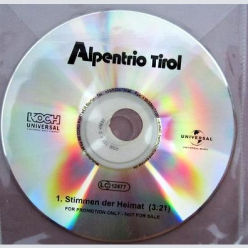 CD / ALPENTRIO TIROL / PROMO / AUSTRIA / RARITÄT /