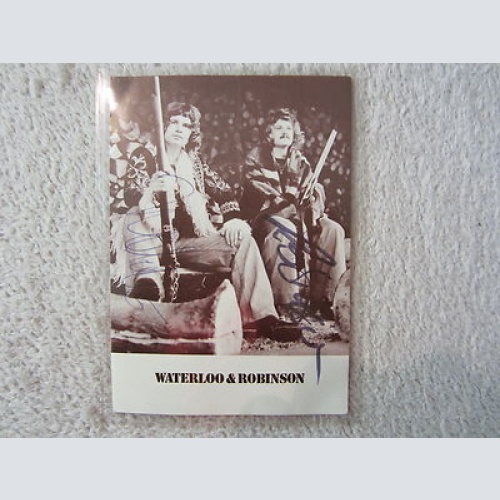 WATERLOO & ROBINSON  AUTOGRAMM- KARTE- ATOM -AUSTRIA -ORIG.AUTOGRAMM