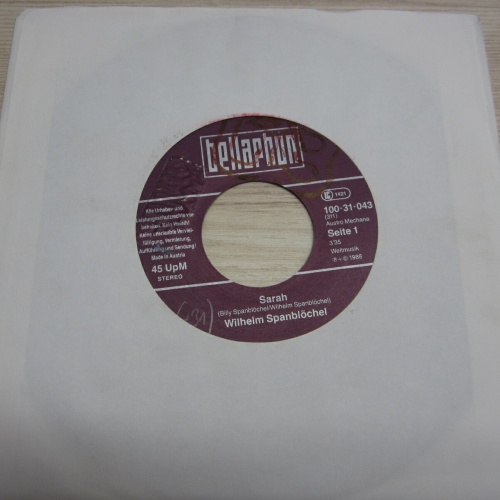 Single / Wilhelm Spanblöchel --  Sarah    /  AUT   PRESS /   RAR /