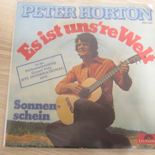 Single /   Peter Horton ?– Es Ist Uns're Welt    / DE   PRESS / RAR /