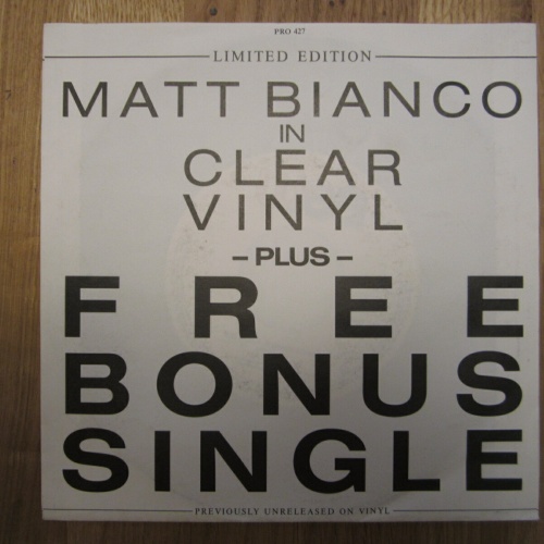 Single / Matt Bianco – Big Rosie / DE PRESS / PROMO /