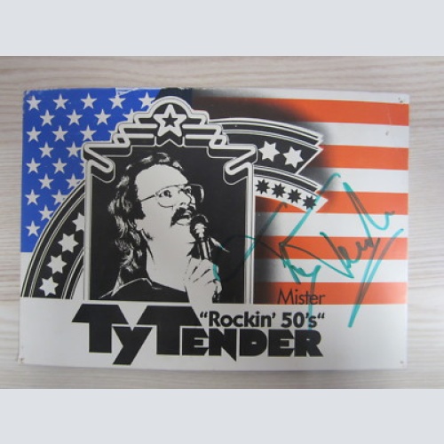 TY TENDER -AUSTRIA  - AUTOGRAMM- KARTE- ORIG. AUTOGRAMM-