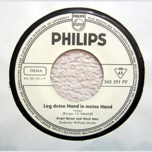 Single / BIRGIT ROSEN UND HORST MAY  / MUSTERPRESSUNG / RARITÄT / 60 er /